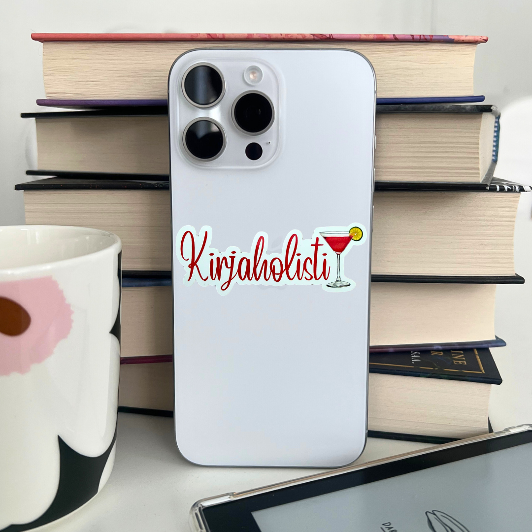 Bookaholic | Kiiltävä vinyyli | FI/EN