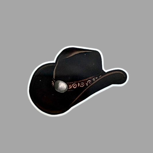 Cowboyhattu ruskea | Kiiltävä vinyyli