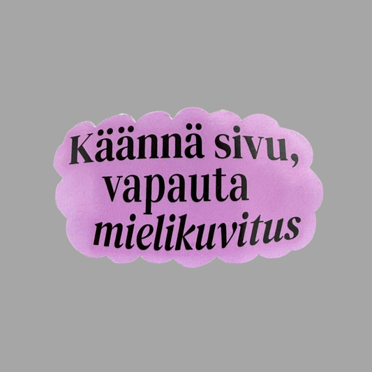 Käännä sivu | Kiiltävä vinyyli | FI/EN