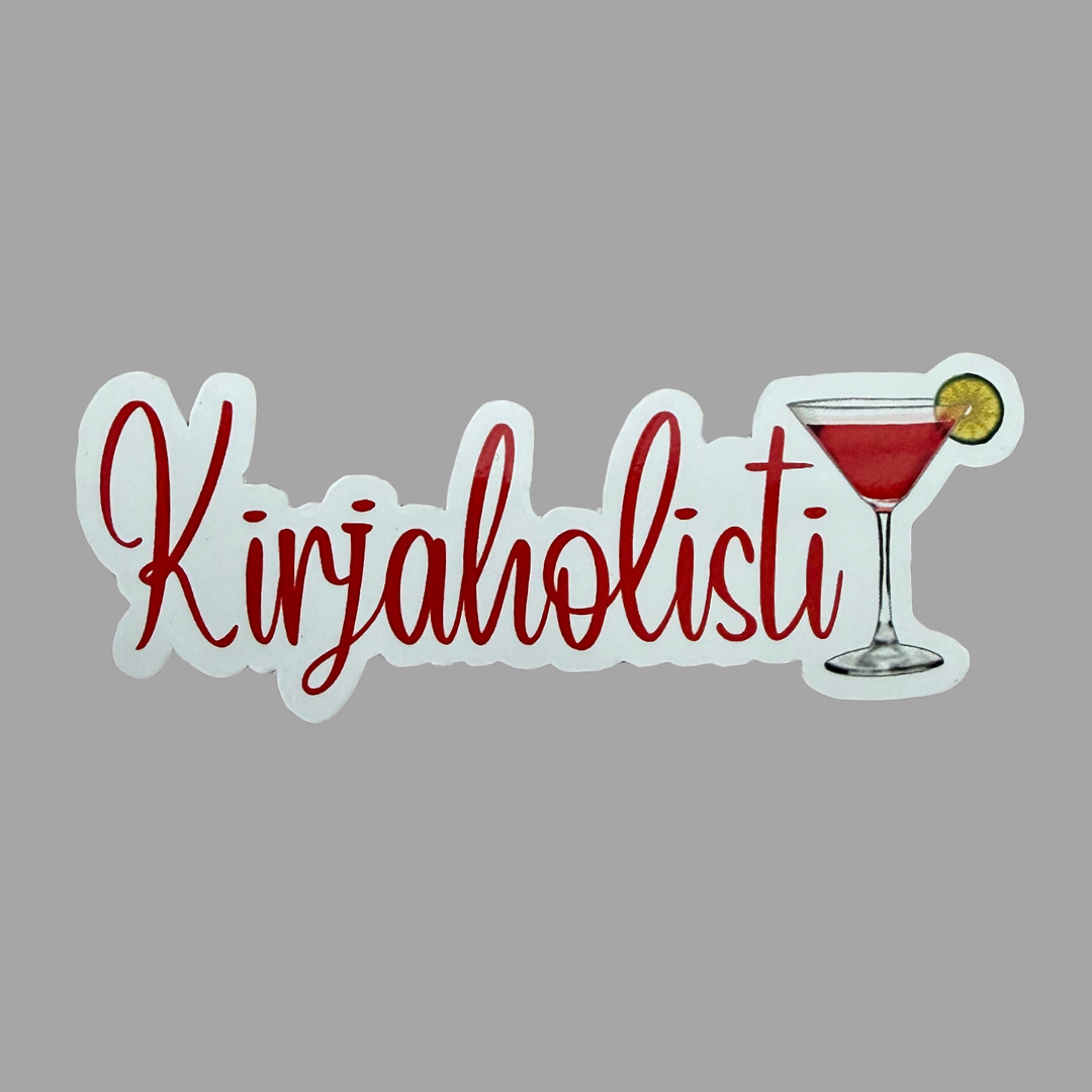Bookaholic | Kiiltävä vinyyli | FI/EN