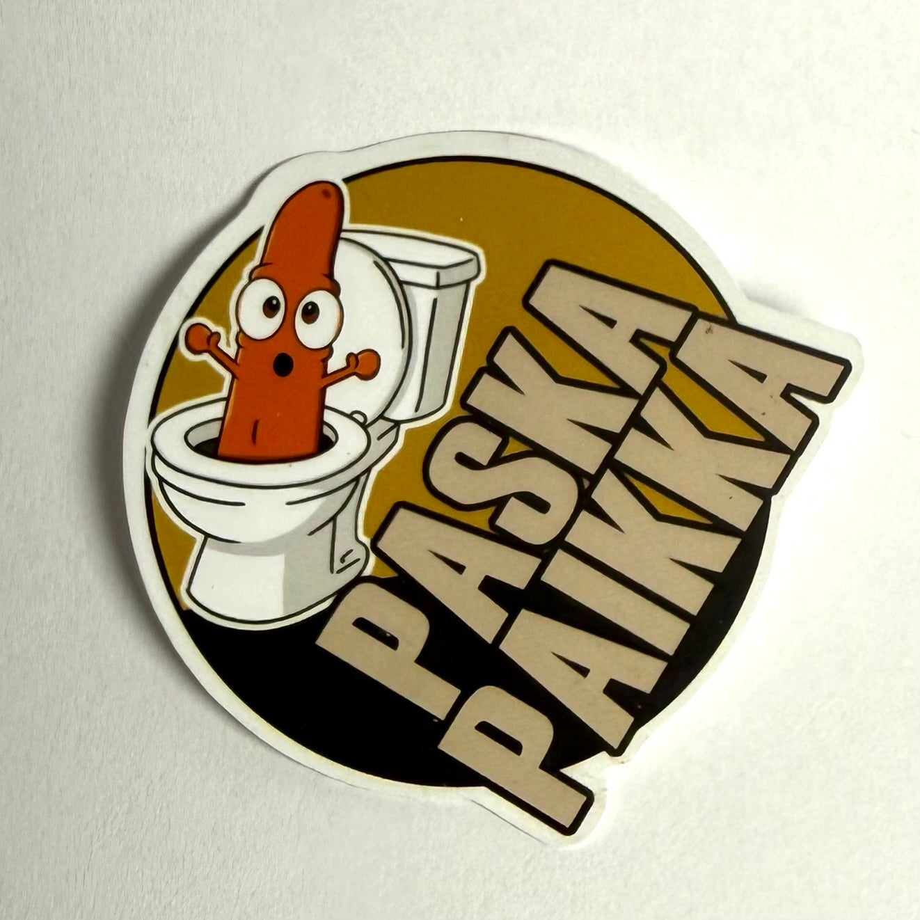 Paska paikka tarra