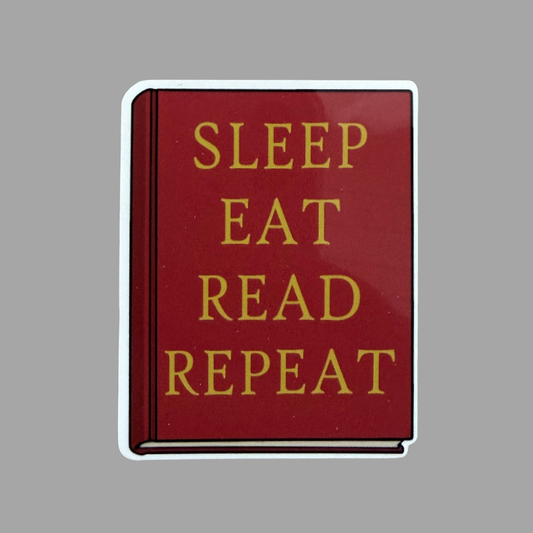 Sleep eat read repeat | Kiiltävä vinyyli