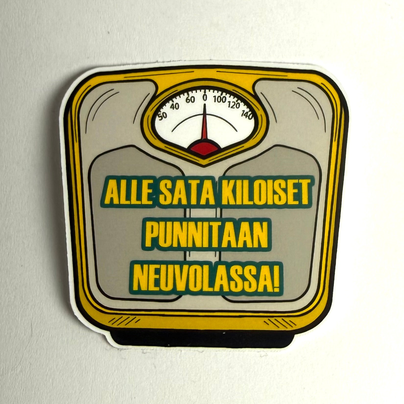 Alle satakiloiset punnitaan neuvolassa tarra