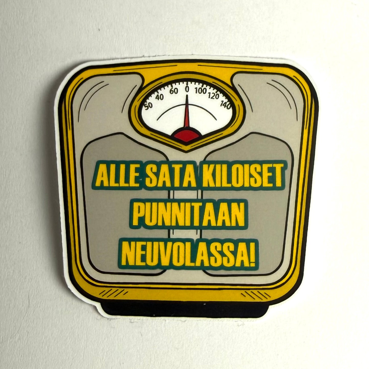 Alle satakiloiset punnitaan neuvolassa | Kiiltävä vinyyli