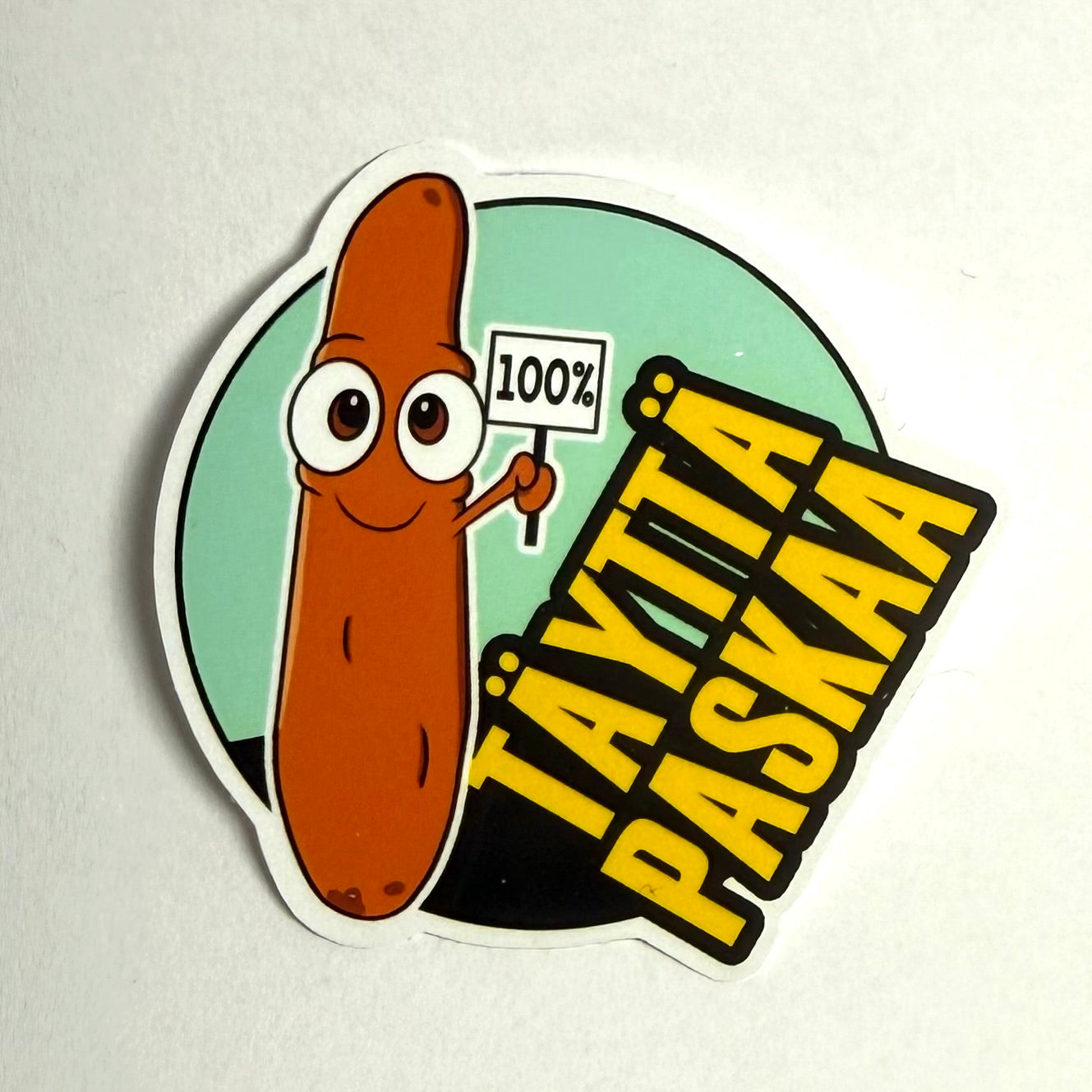 Täyttä paskaa tarra