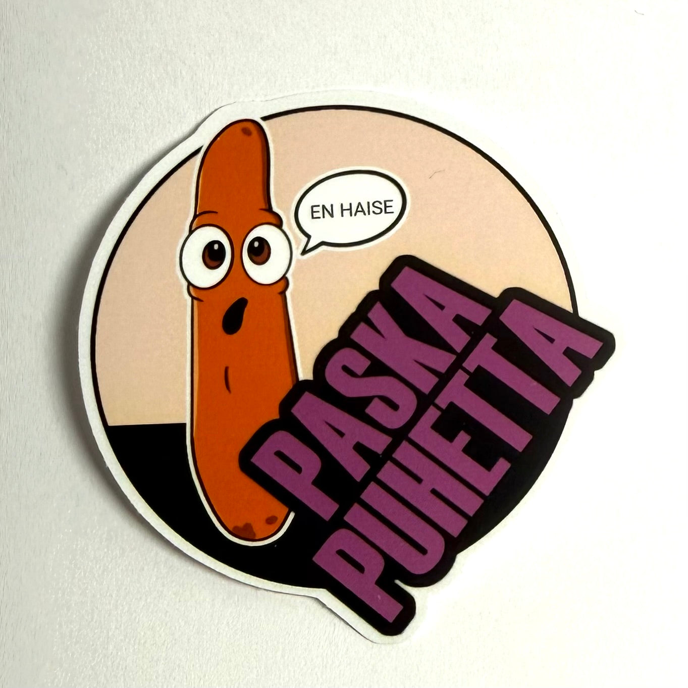 Paska puhetta tarra