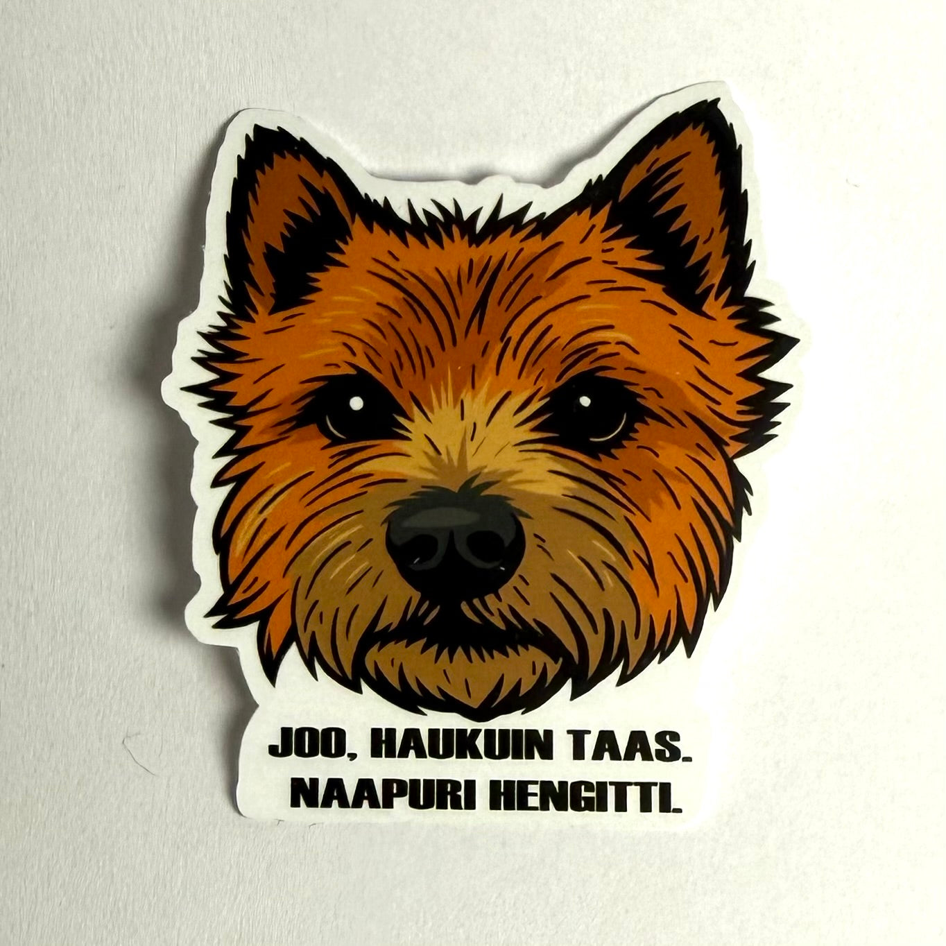 Joo haukuin taas naapuri hengitti tarra