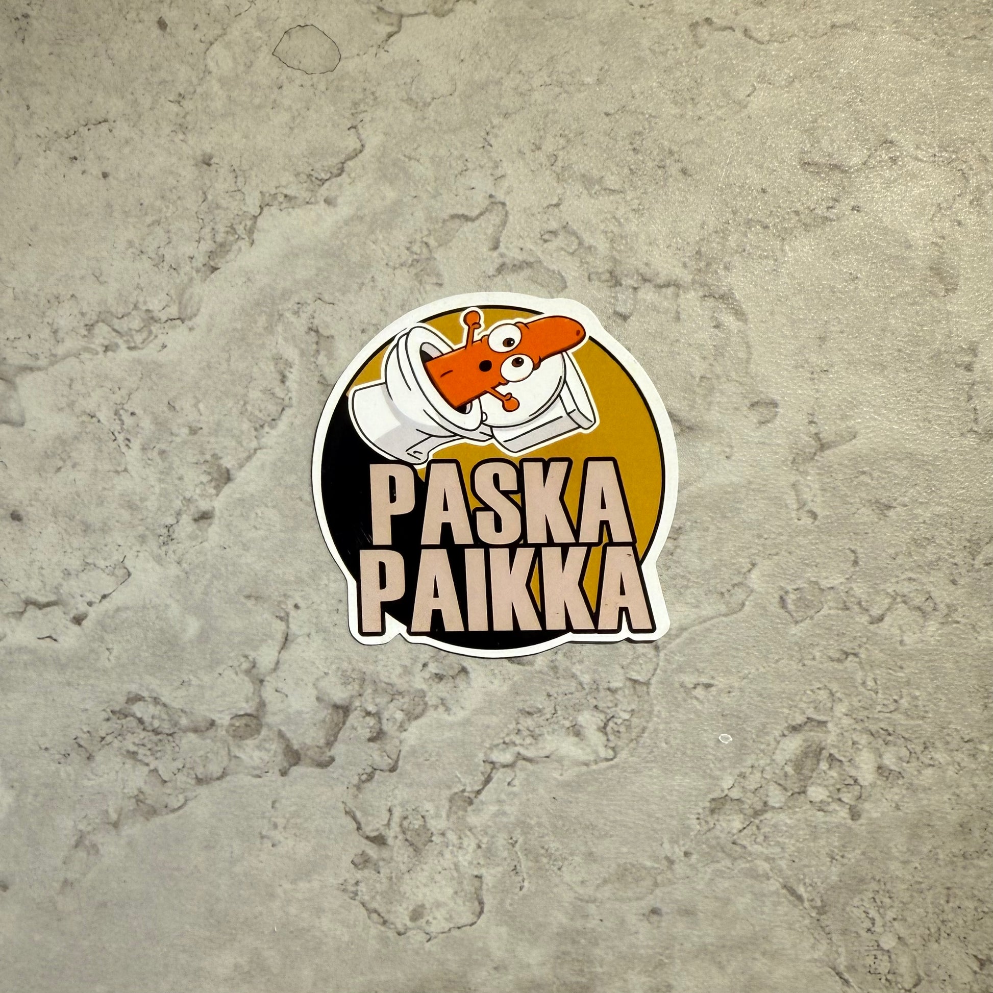 Paska paikka tarra