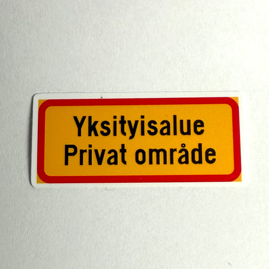 Yksityisalue | Kiiltävä vinyyli
